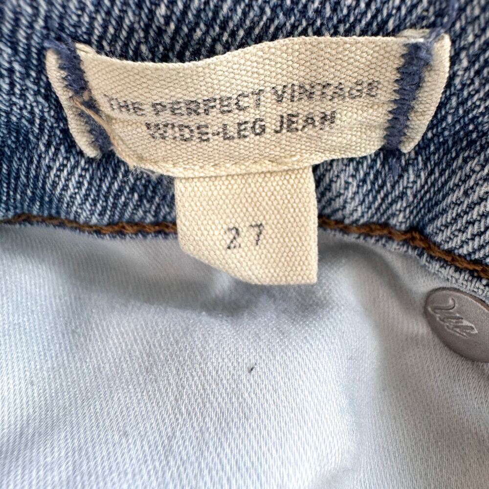 Madewell Womens Perfect Vintage Wide Leg Jean Size 27 Stretch Casual Denim Blue - Picture 4 of 9